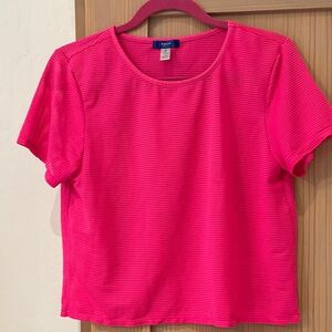 Aqua Women's Vibrant Pink Short Sleeve Tee